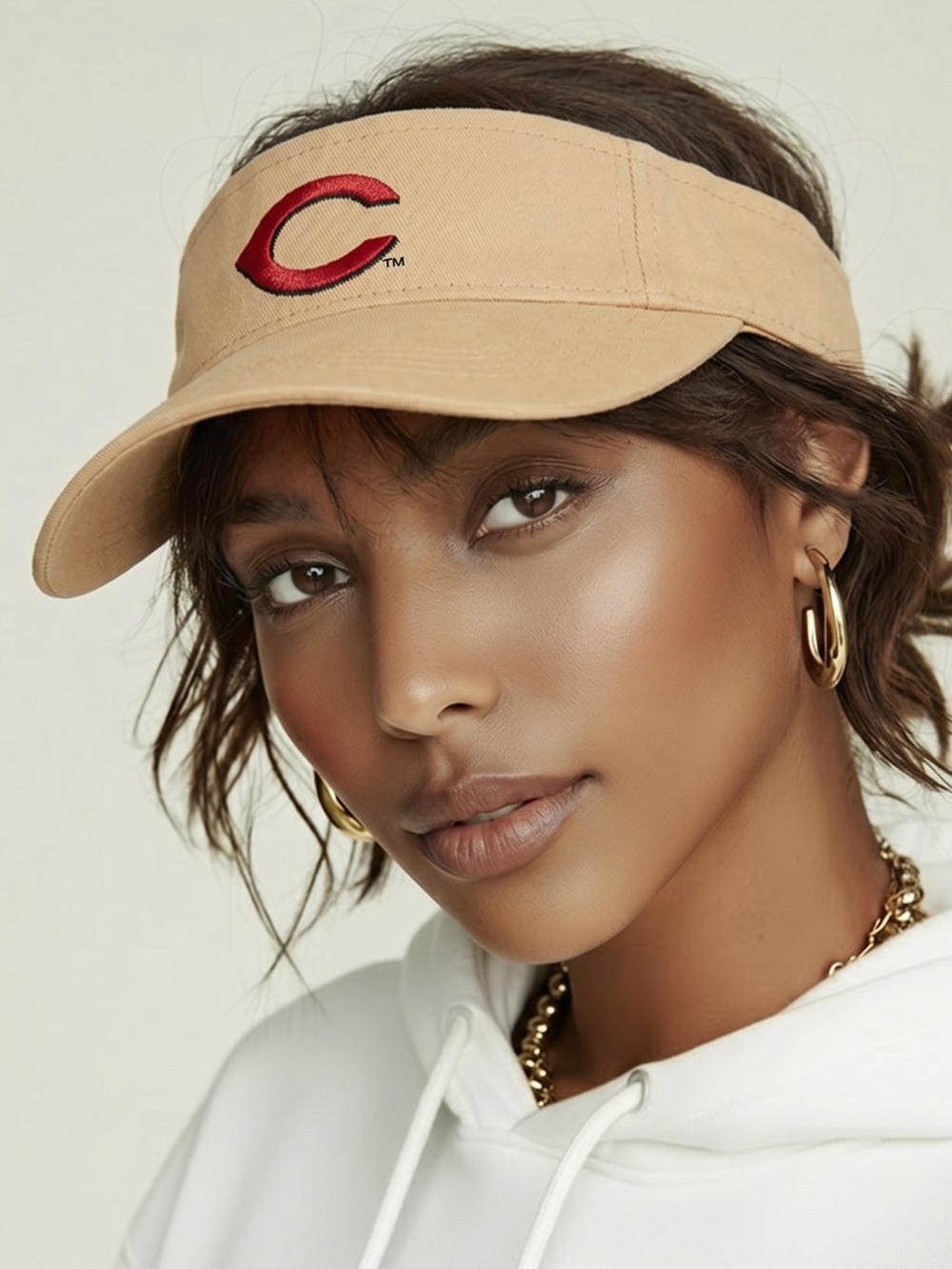 Cincinnati Reds khaki visor by Idegy